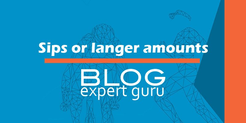 Sips or larger amounts of sportsdrinks during excercise Sips or larger amounts of sportsdrinks during excercise