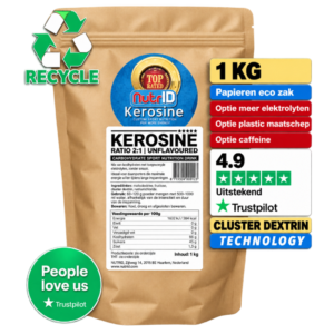 Kerosine 90 tot 120 gram koolhydraten per uur