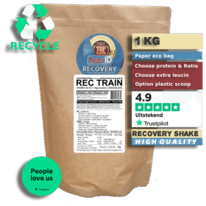 NutrID Rec Train whey wei protein eiwitshake leucine 50-50 vanille vanilla