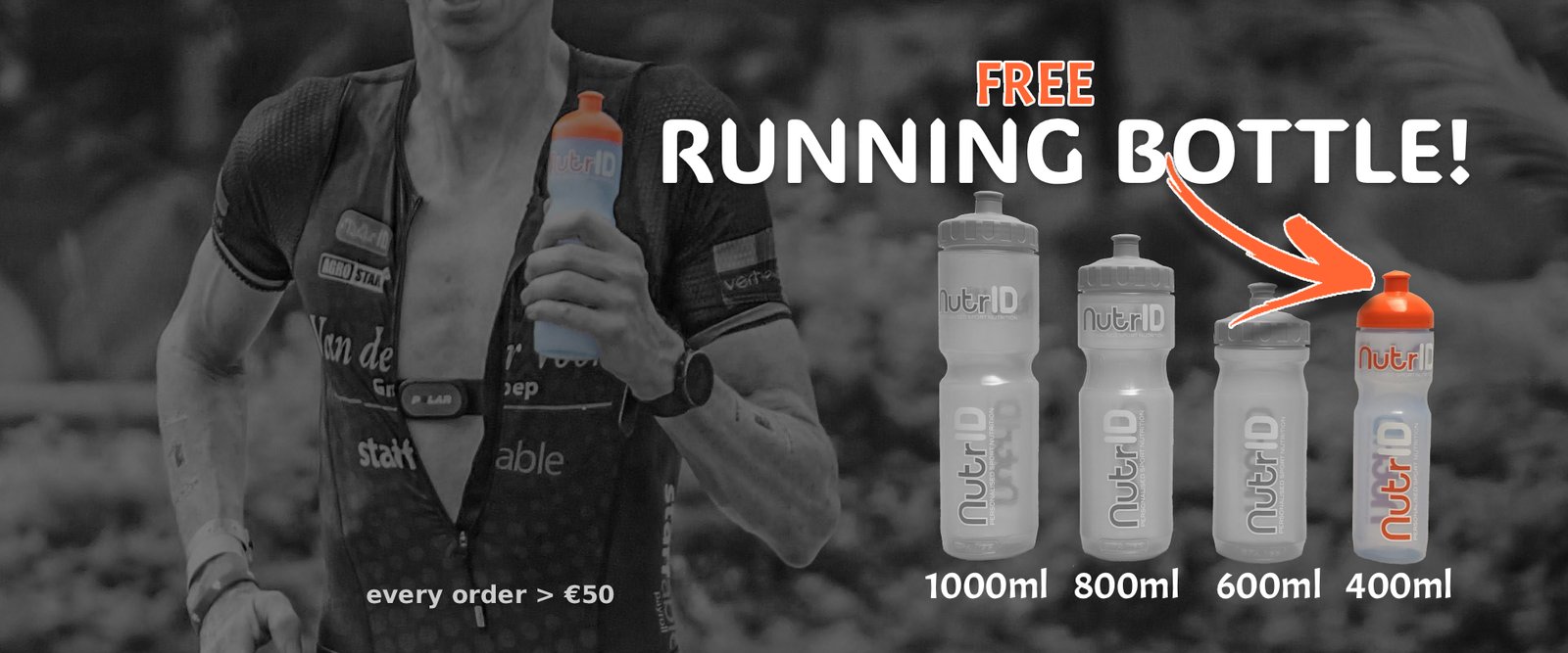 free running bottle with every order