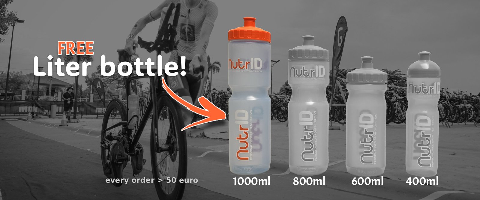 Best geteste bidon drinkfles NUTRiD liter bidon 1000ml gratis bij een bestelling boven de €50