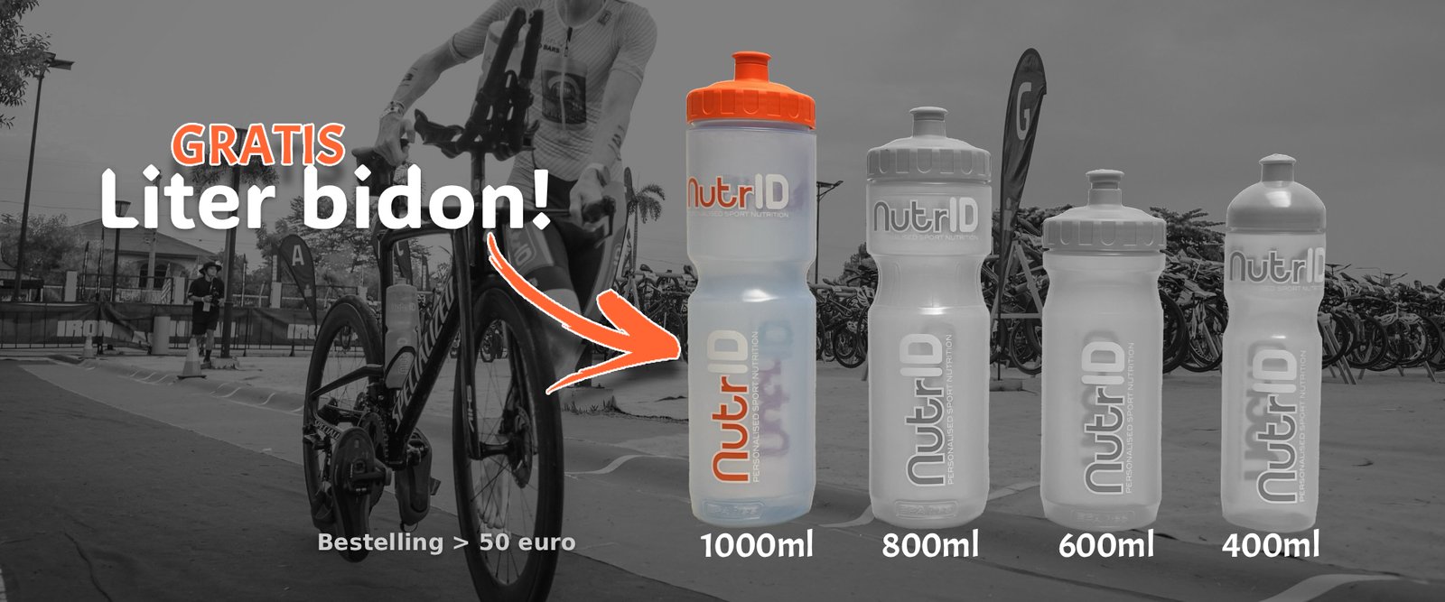 Best geteste bidon drinkfles NUTRiD liter bidon 1000ml gratis bij een bestelling boven de ā¬50 Best geteste bidon drinkfles NUTRiD liter bidon 1000ml gratis bij een bestelling boven de ā¬50